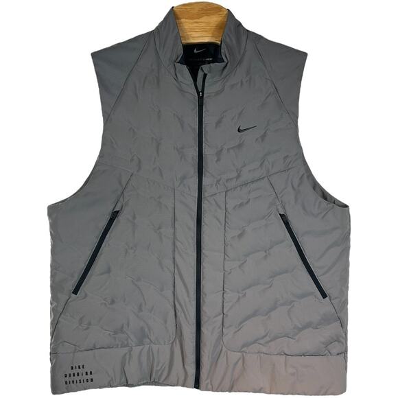 Nike Therma-FIT Vest - Men's XL - Light Gray - Pockets - Picture 1 of 8